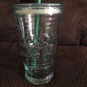 NWT Starbucks Recycled Green Glass 16oz